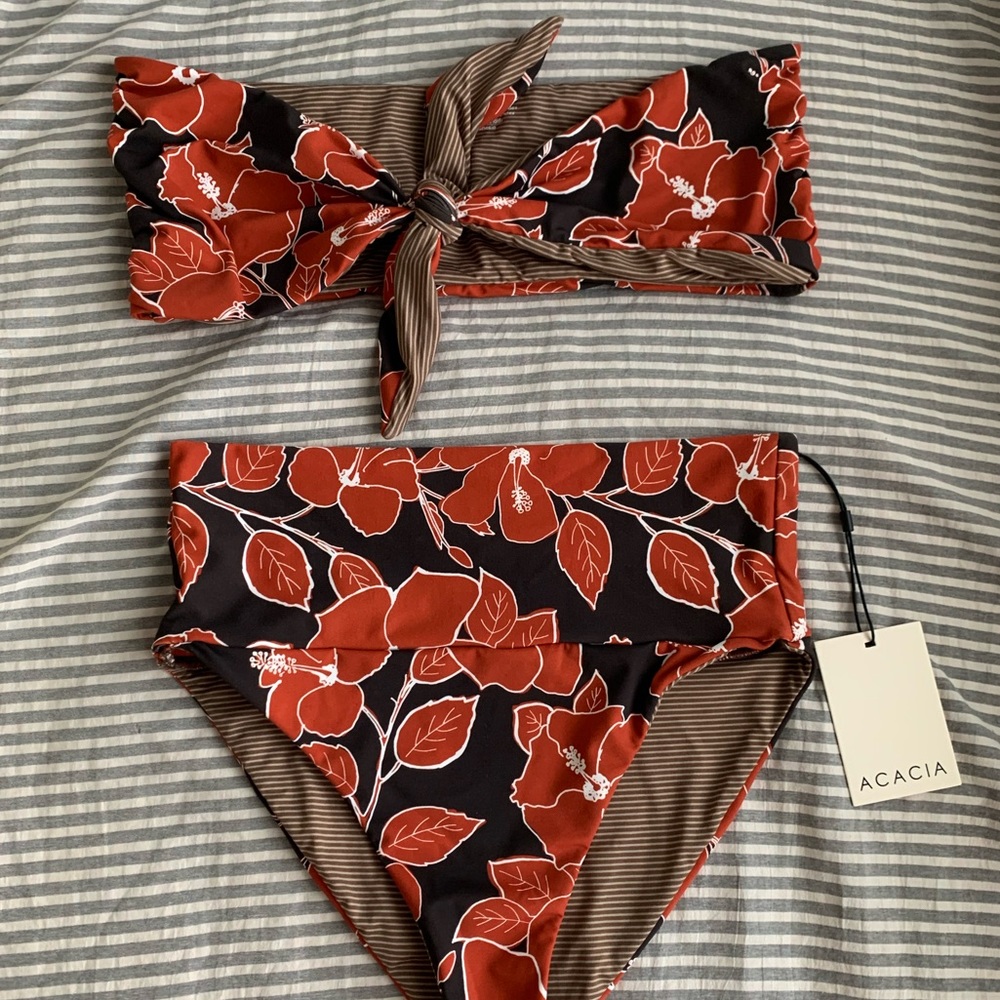 Acacia bikini top and bottom mid pacific